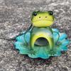 Metal Bird Feeder Frog Shaped Bird Water Bowl Bird Raising Tool Bird Food Dispenser  Tree