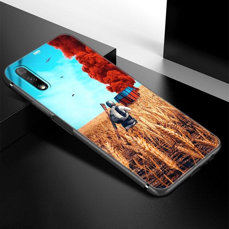 Fashion PUBG Game Phone Case For Huawei Honor 7A 8A 9X 20 Pro 8 10X Lite 9A 8C 9C 20E 7S 8S 20S 8X 10i 20i 30i Soft Black Cover