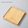 Multi Bamboo Tray Wood Saucer Flower Pot Tray Cup Pad Coaster Plate Kitchen Decorative Plate Creative Coaster Coffee Cup Mat