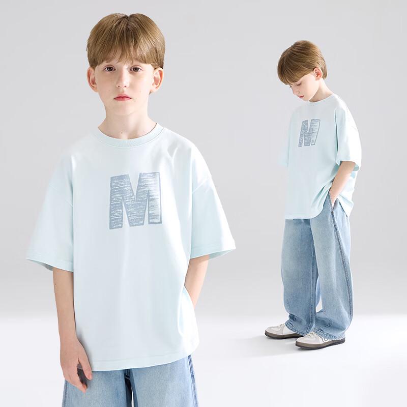 Mucmukn Cool-Touch Letter Print T-Shirt 160