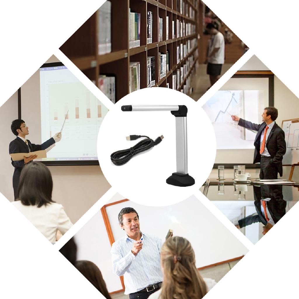 A4 Document Camera Scanner With 8.0MP Camera Portable High Speed USB Book Image School Office Library Bank HD