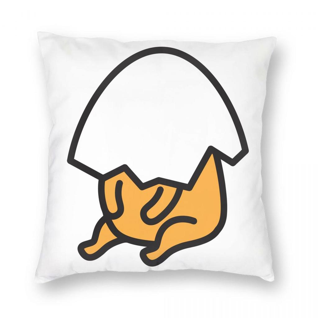 Christmas Gudetama The Lazy Egg Pillowcase Printing Polyester Cushion Cover Decorations Pillow Case Cover Chair Zippered 18''