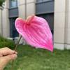 10ks Mini Anthurium Umělé Květiny Falešné Stonky Alokasie pro Svatbu Domácí Květinové Uspořádání Dekorace