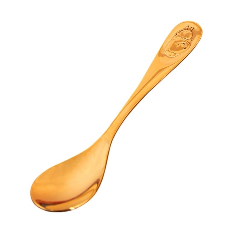 Premium Bronze Soup Spoon Features Detailed Chinese Birth Animal Engravings Ideal For Family Meals And Gift