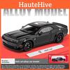 Alloy Dodge Challenger Srt Hellcat Sports Car Model Collectible For Kids With Inertia Control And Open Doors