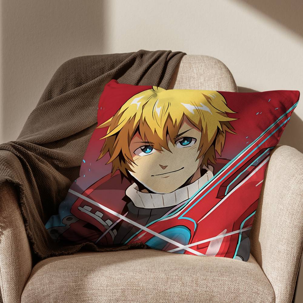 KOS MOS Xenoblade Chronicles Pillow Case Office Cushions Suitable For Sofa Car Bedroom Decorative Cushion Cover 30x30cm