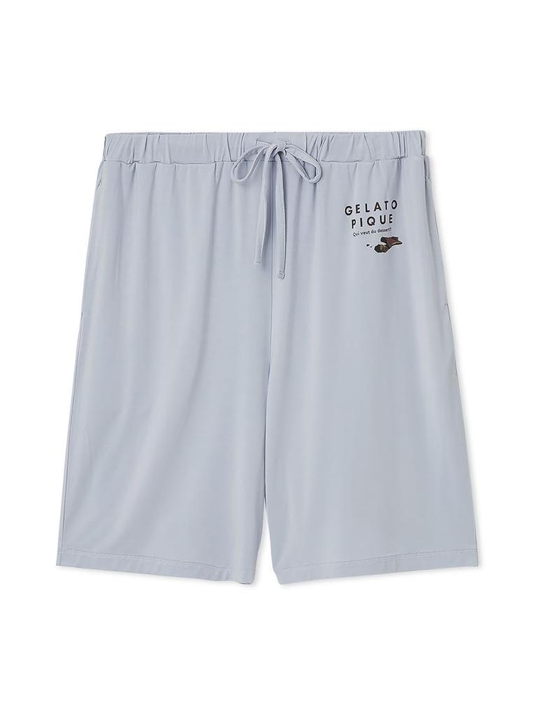 Gelato Pique HOMME COOL Rayon Logo Shorts PMCP252354 BLU Men's