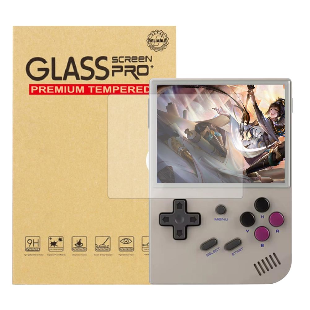 Tempered Glass Screen Protector 9H HD Tempered Glass Film Screen Tempered Film for Anbernic RG35XX/RG35XX Plus Game Accessories