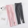 Girls Leggings Kids Spring Leggings Leg Warmer Child Autumn Tights Leggings Ankle Pants with Crochet Flower Pattern