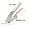 Triangular Stainless Steel Cake Slicer Dessert Shop Cutter Fudge Dessert Slicing Processing Easy To Clean Birthday Kitchen Tools