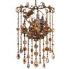 Clopoțel de vânt de Crăciun din acril Ren Om de zăpadă Pasăre Ornamente de agățat de Crăciun Moș Crăciun Decorațiune pentru casă Pandantiv din cristal pictat