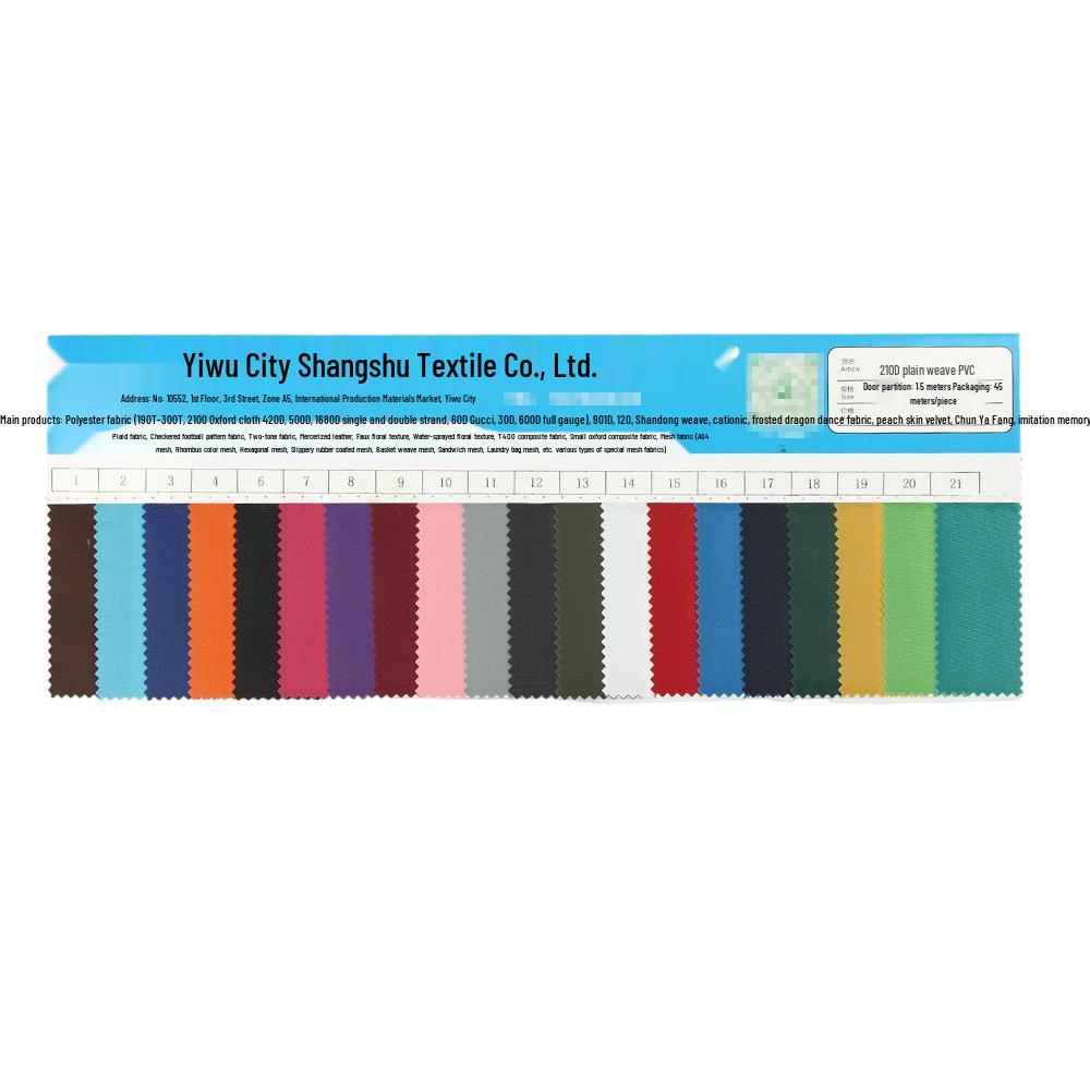 

210D PVC Oxford Cloth Multi-color Waterproof Striped Fabric for DIY Bags, Tents, and Outdoor Supplies