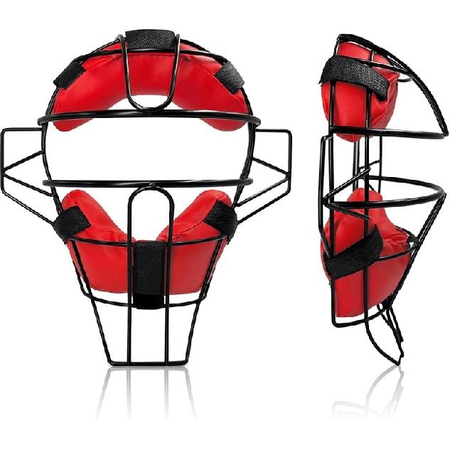Baseball Catcher Mask Umpire Mask,Full-Face Protection Mask for Baseball,Lightweight Secure Fit Provides Maximum Protection and Comfort – Does Not