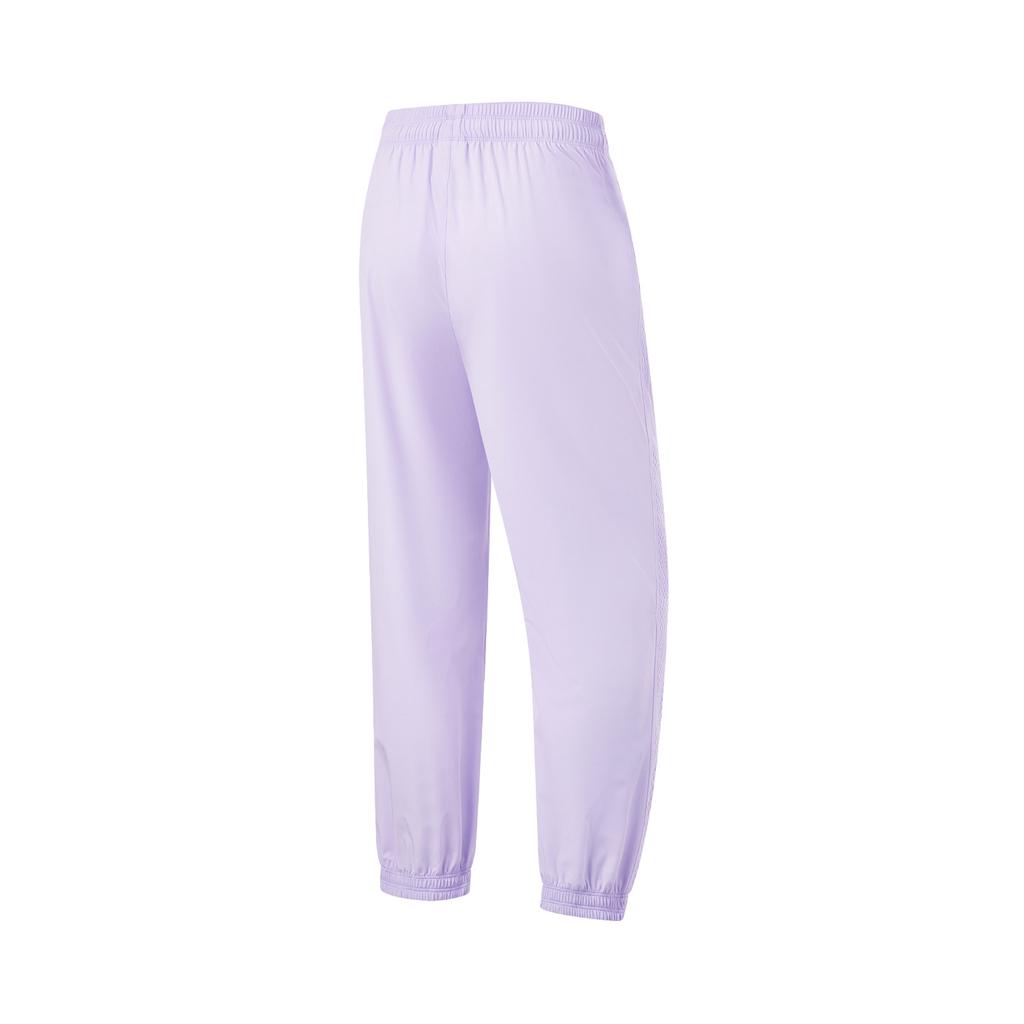 Li Ning Simple Casual Versatile Sports Long Pants Women bottoms Lilac AYKU552-5