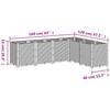 Plant Pot White 160x120x53 cm PP