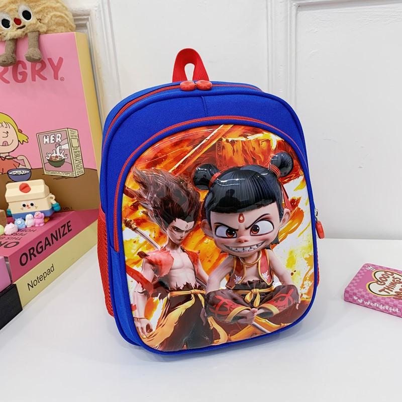 National Manga Cartoon Boys And Girls Backpack Kindergarten Primary School Students Schoolbag Foreign Style Printing Large Capacity Backpack