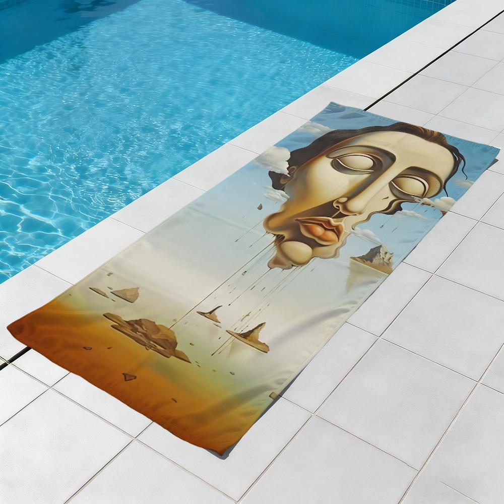 Famous Pretty S-salvador Dali Art Towel Beach Quick Dry Soft Pool Towels Gift for Travel Gym Shower Camping Sports