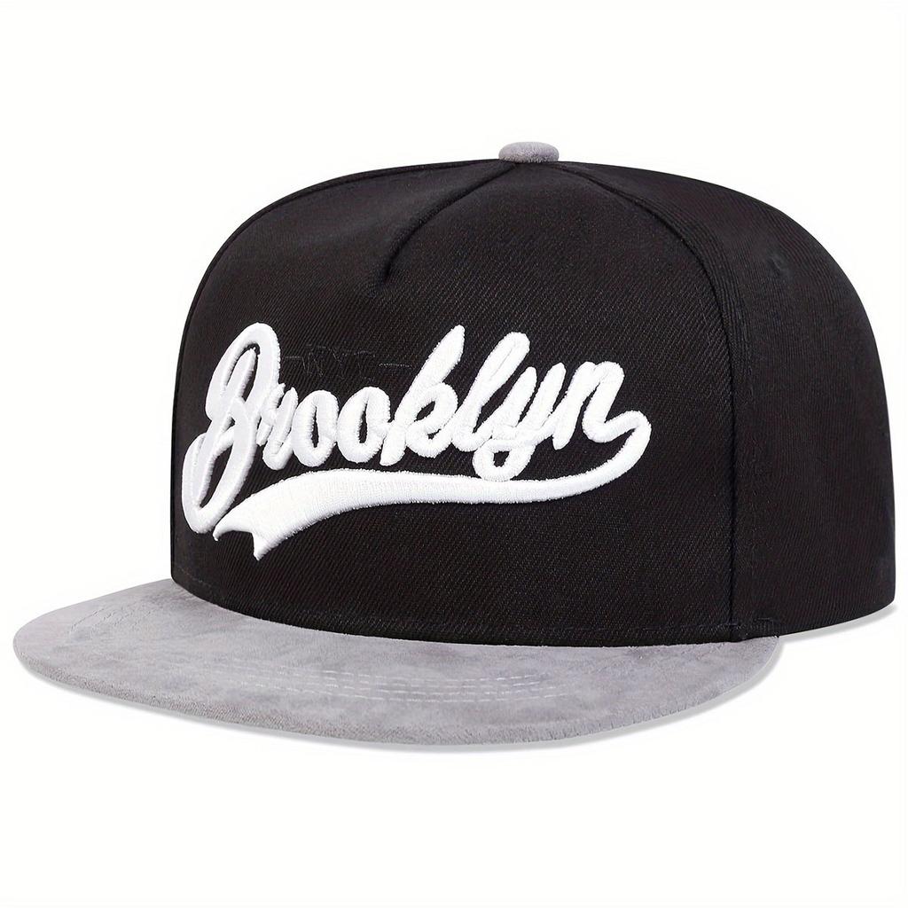 Embroidery Baseball Cap Three-dimensional Embroidery Cap Mesh Baseball Cap Sun Cap Mesh Cap Sports Flat Edge Cap
