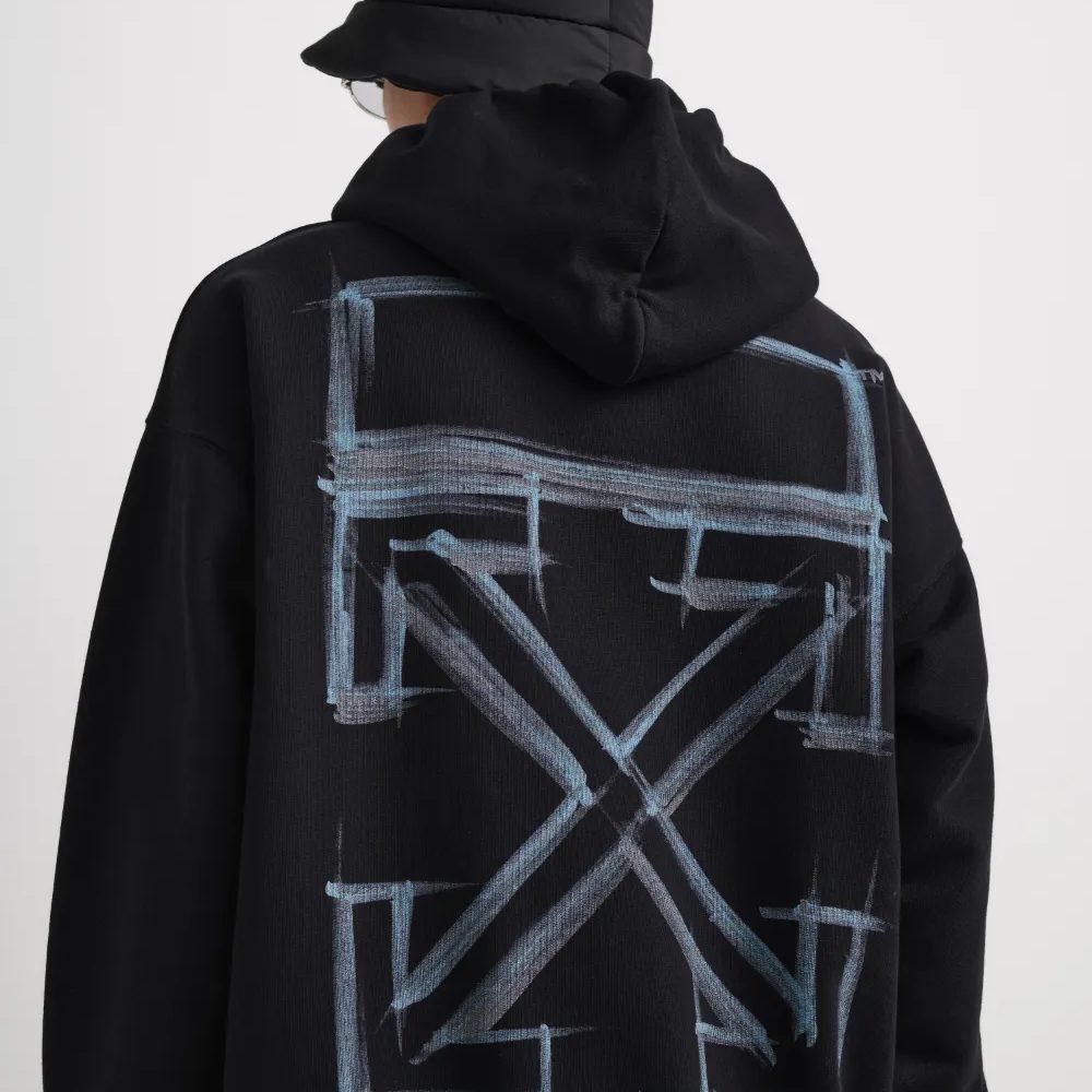OFF WHITE Marker Skate Hooded Sweatshirt OMBB085F21FLE0181084