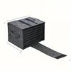 1PC felt plate storage bag, picnic camping tableware layered portable storage box, thickened storage box