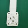 Multi Plug Wall Outlet White Adjustable Length Electrical Extend Accessory for Travel Dorm