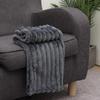 New Double Sided Warm Blanket Warm Skin-Friendly Conditioning Quilt Solid Color Ultra Soft Plush Striped Blankets