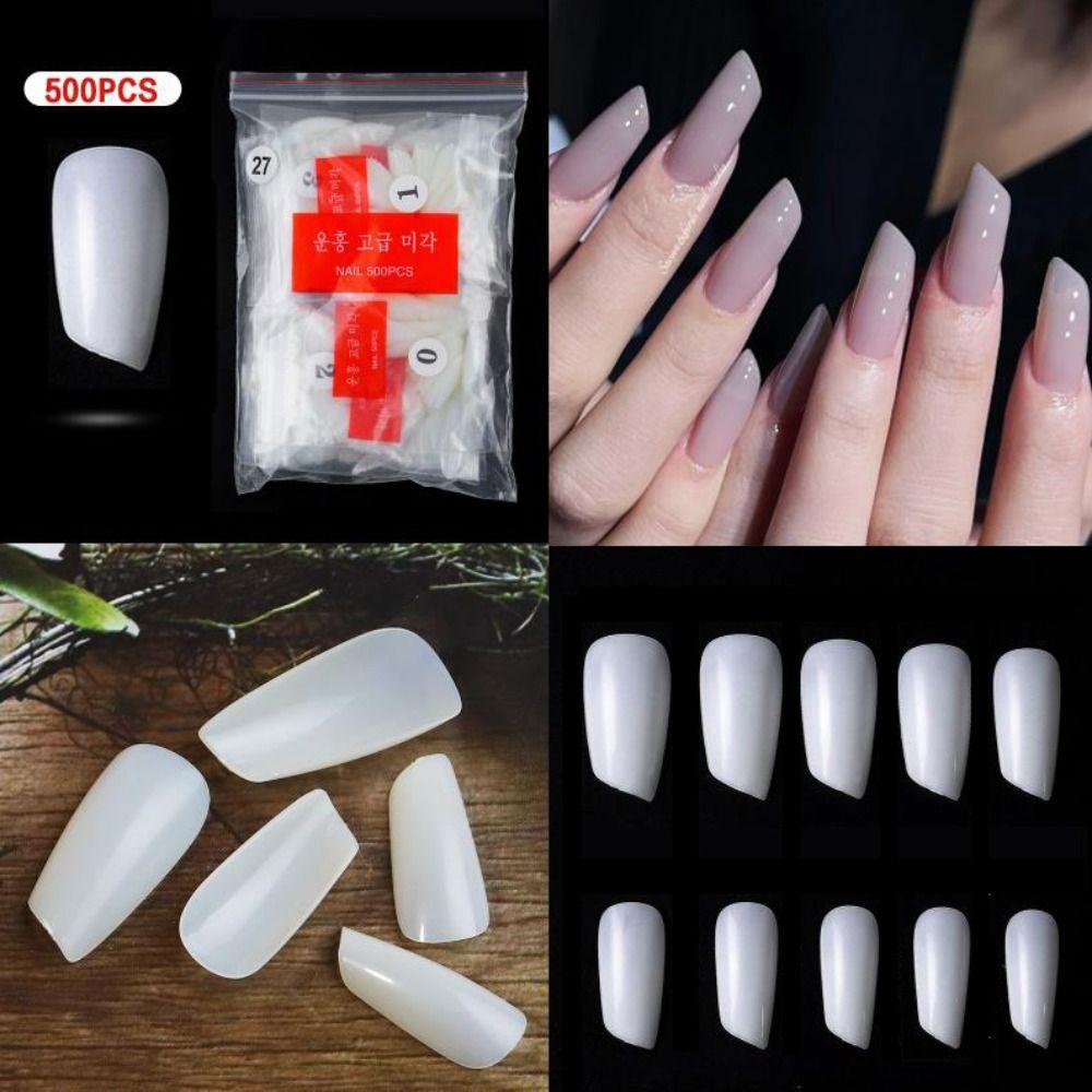 

New Seamless Full Coverage Manicures Tool Fake Nails Full Sticker Nails Tips False Nails