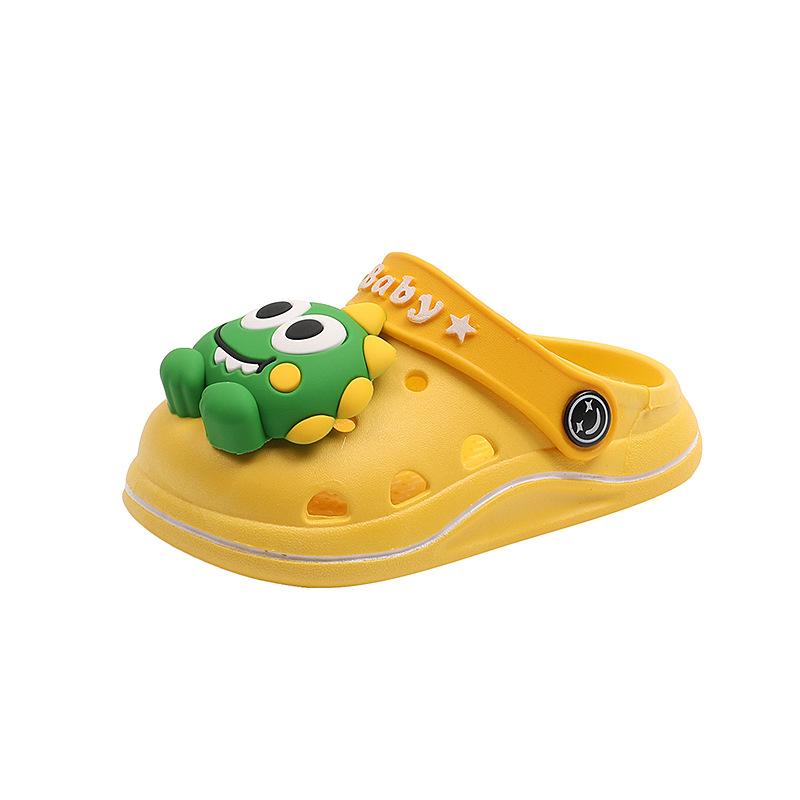 Cute Cartoon Kids Clogs Breathable Non Slip Closed Toe Sandals Summer Two Way Slippers For Boys And Girls Home Outdoor Use