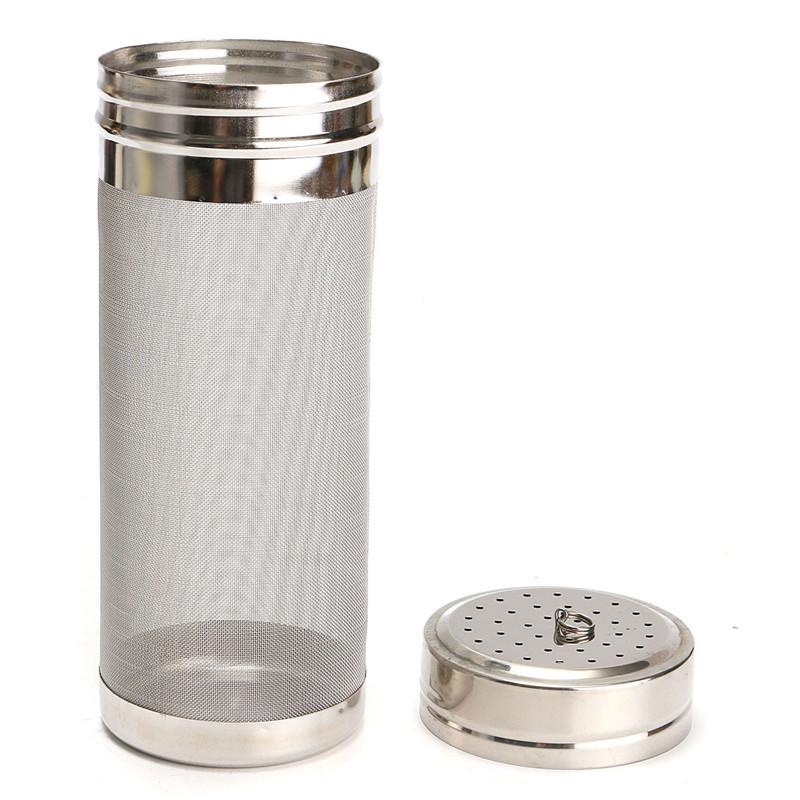 18cm/30cm 300 Mikron Nät Rostfritt Stål Ölkryddor Filter Torra Kryddor Filter Fat Spindel Hops Hemmabryggning