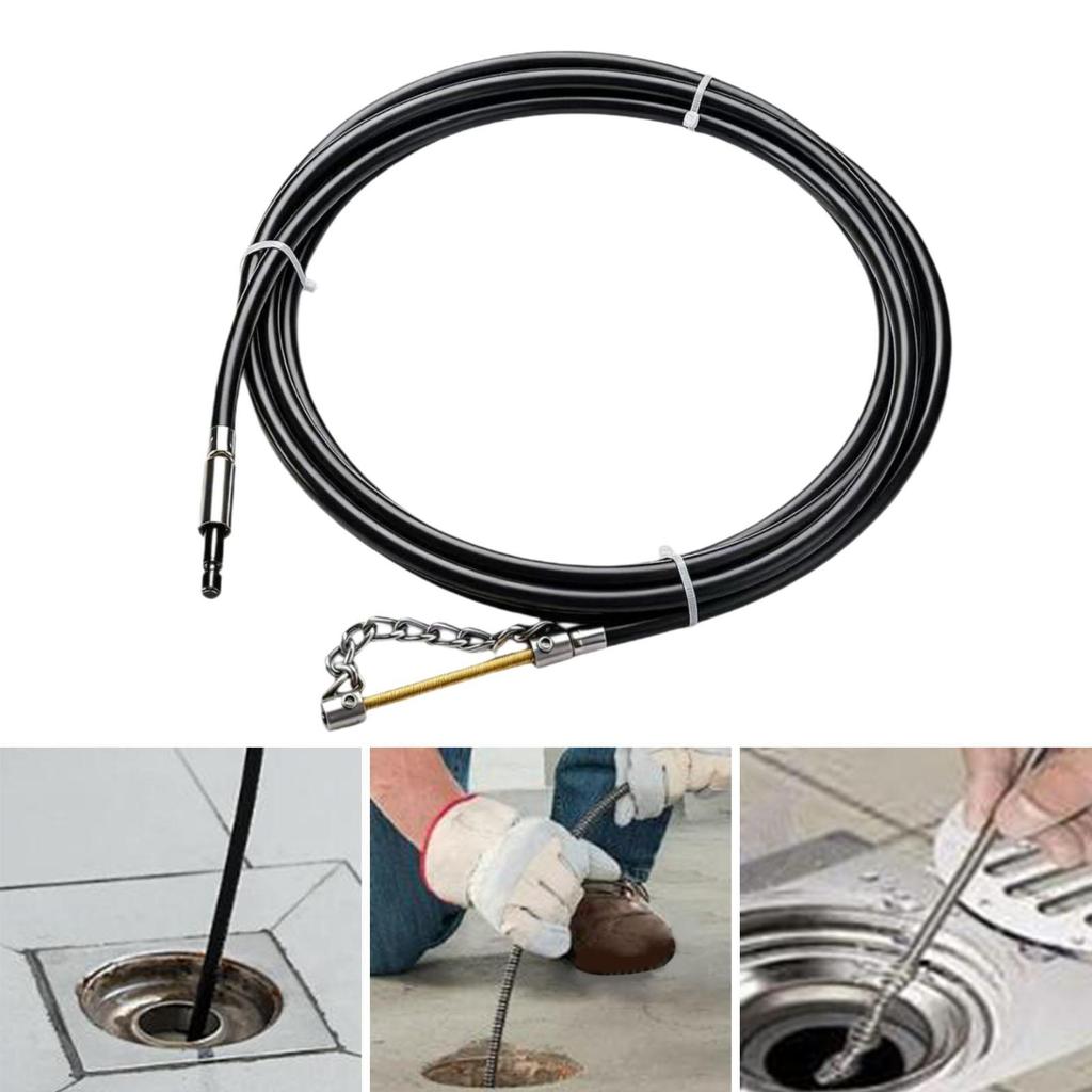 Drain with 5mm Flexible Shaft, Heavy-duty Cleaner, Chain Cleaning Tool for Sinks