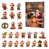 Scottish Highland Cow Advent Calendar Christmas 24 Days Funny Cow Countdown 2D Design Holiday