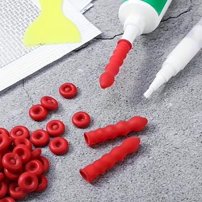 10-Pack Caulking Cap Set, Silicone Caulk Saver Tool, Reusable Caulking Tube Sealing Caps, Rubber Caulk Storage Cover