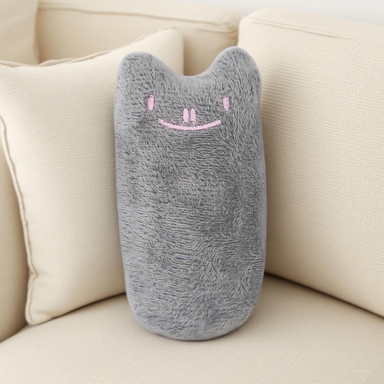 

Interactive Bite-Resistant Plush Crinkle Toy for Kitten Teething and Self-Play 9.5CM сірий колір