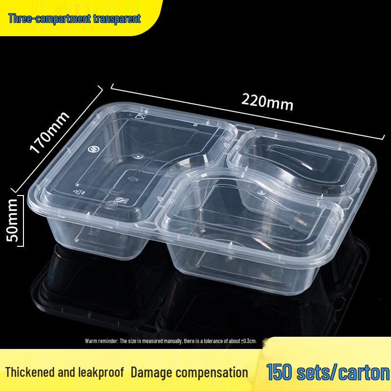 

Multi-Compartment Disposable Takeaway Food Containers