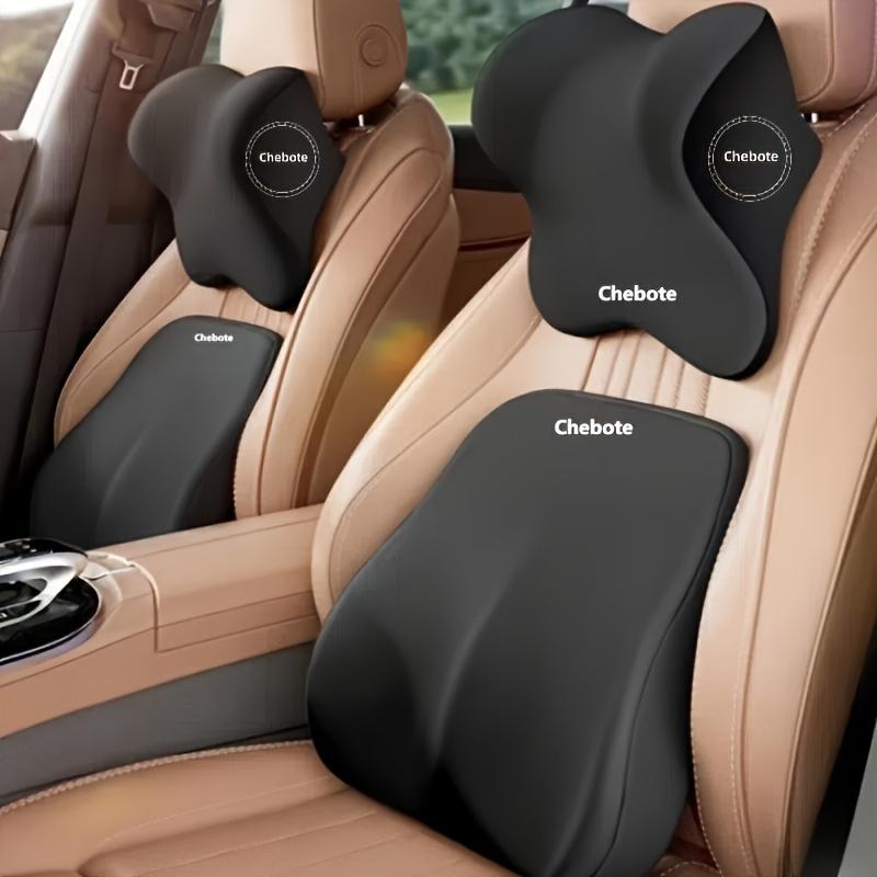 1 Set, Car Seat Cushion Set - Including Lumbar Support and Neck Pillow, Memory Support, Making Driving Easier and More Comfortable, Car Supplies