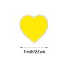 Heart-Shaped Love Stickers - 500 Self-Adhesive Labels per Roll