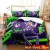 Game Lona Bos Beding Set Carton Anime Thre-piece Set Adult People Kid Bedrom with Soft Fabric Duvetcover Sets 3D Kawai