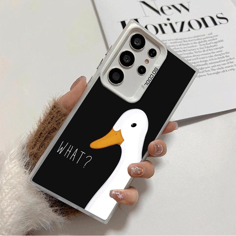 

Funny Cartoon Goose Game Soft Phone Case for Samsung Galaxy S24 S25 FE S26 Edge S23 Ultra S22 Plus S21 + Shockproof Cover Back S Samsung S21 FE