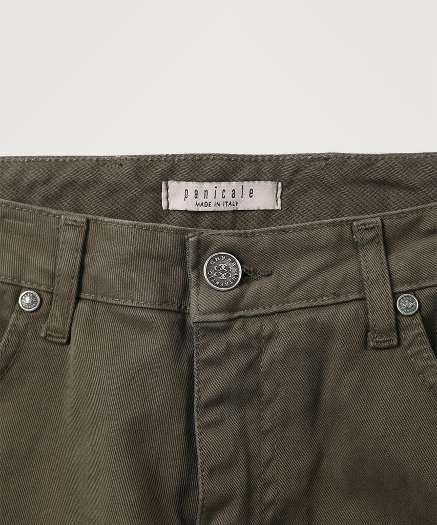PANICALE Slim Fit Twill Chino Pants [Khaki]