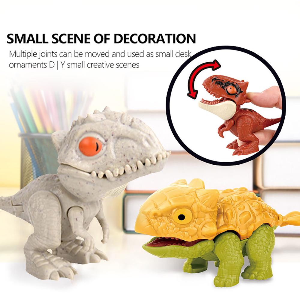 5/6/8PCSCute Finger Dinosaurs Set - Multiple Play Ways & Styles, Realistic Simulation for Childrens Creative Fun and Education