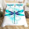 Dragonfly Printed Duvet Set Insect Animal Bedding Set For Bedroom Room Decoration Kit