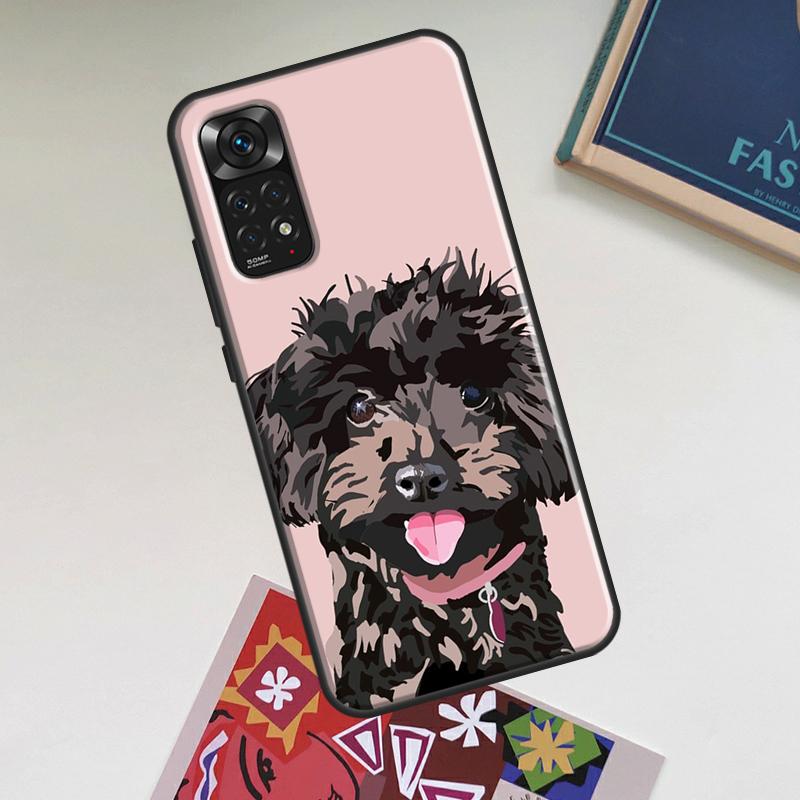 Cartoon Poodle Dog Case For Xiaomi Redmi Note 14 13 12 11 9 10 15 Pro Plus Redmi 15 15C 14C 13C 12C 10C Cover