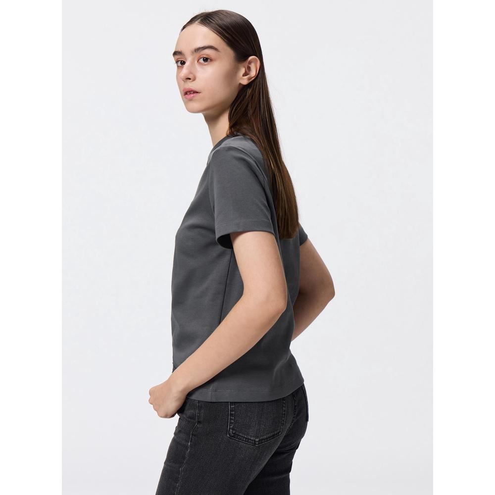 GU by Uniqlo Baumwoll Glattes Rundhals-T-Shirt