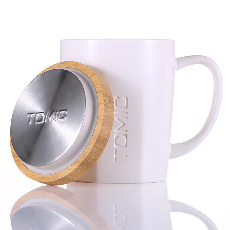 

TOMIC Ceramic Coffee Mug with Lid