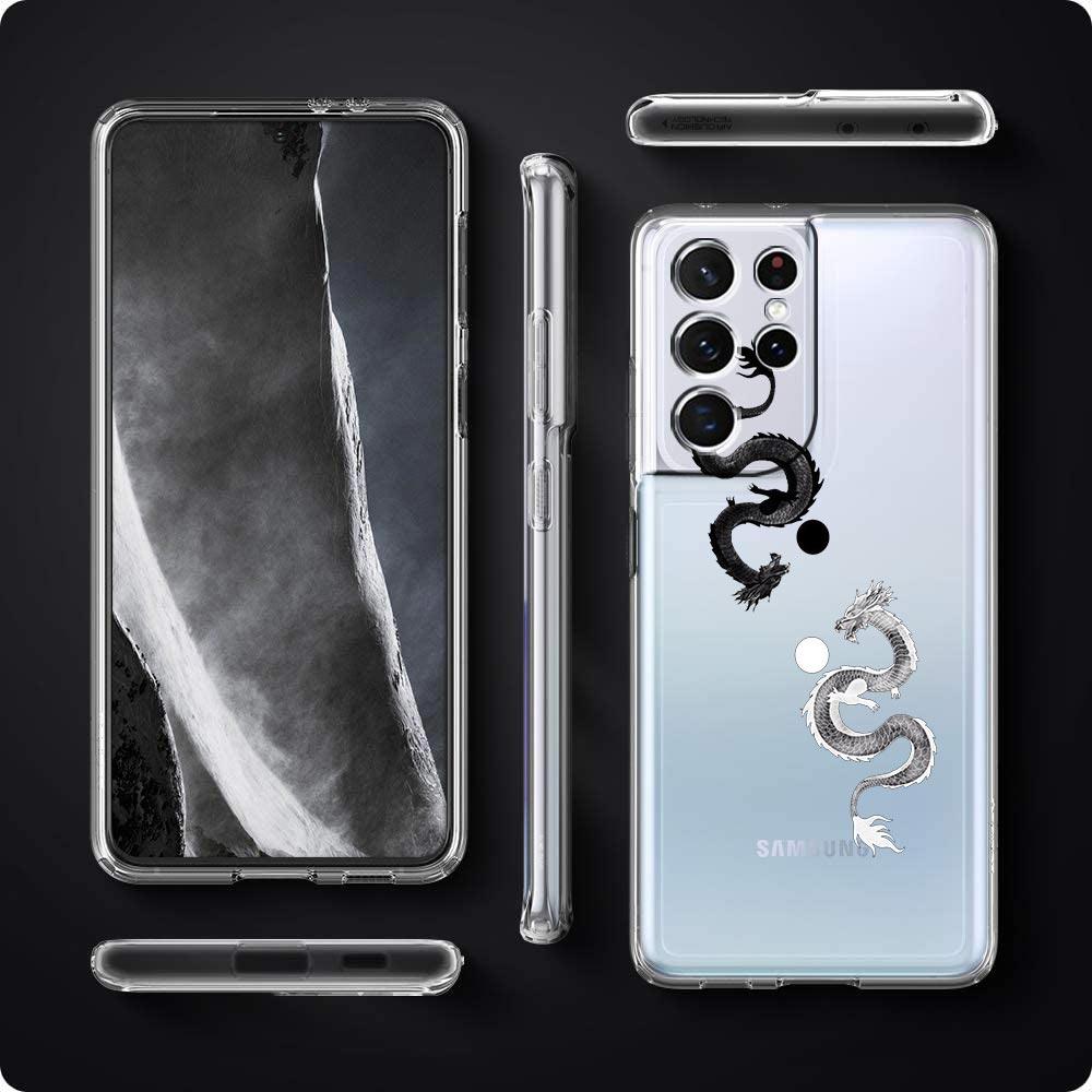 Drachen Mode Handyhülle Für Samsung Galaxy S23 S22 Ultra S20 S21 FE 5G S10 S10E S9 S8 Plus 4G Silikon Transparent Rückseite Couqe