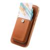 CASENEO For iPhone 16 Pro Magnetic Case PU Leather PC Phone Cover with Detachable Card Holder Kickstand Compatible with MagSafe