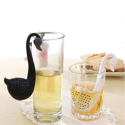 1PC Swan Loose Tea Strainer Herb Spice Filter Diffuser Kitchen Gadgets Coffee Filter