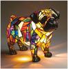Creative Panda Dolphin Lion Leopard Dog Animal Resin Led Night Light Ornament For Desk