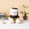 Graduation Teddy Bear In Doctor's Gown with School Emblem - Perfect for Graduation Gifts