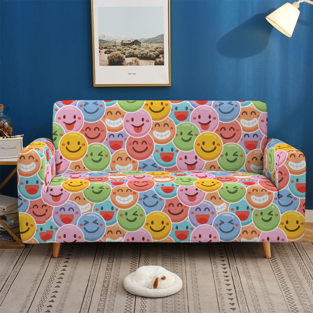 Elastic All-Inclusive Sofa Cover, Expression Bag, Multi-Person Combination Sofa Cover, Lazy Sofa Cover